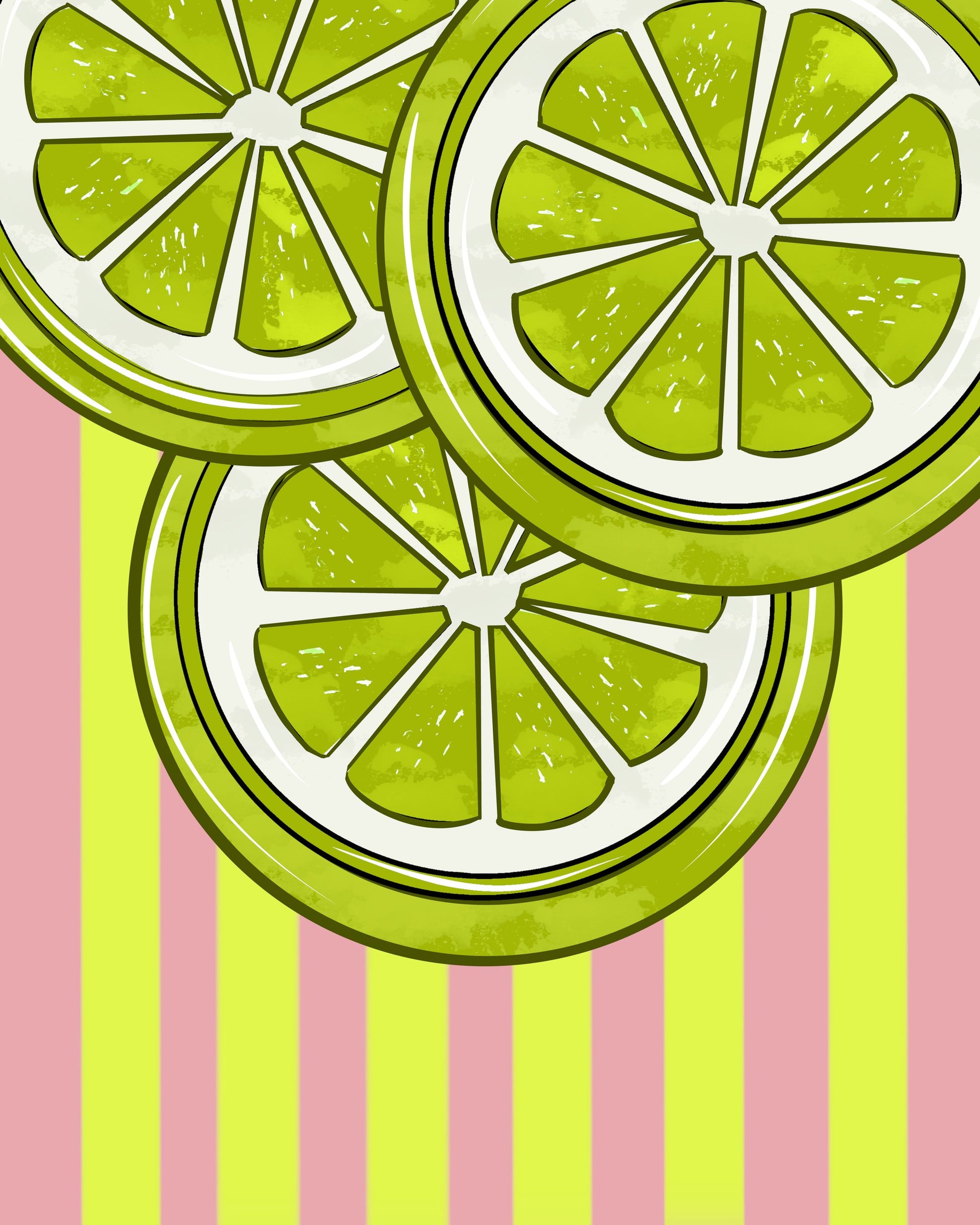 Lime On Pink - Poster / Art Print