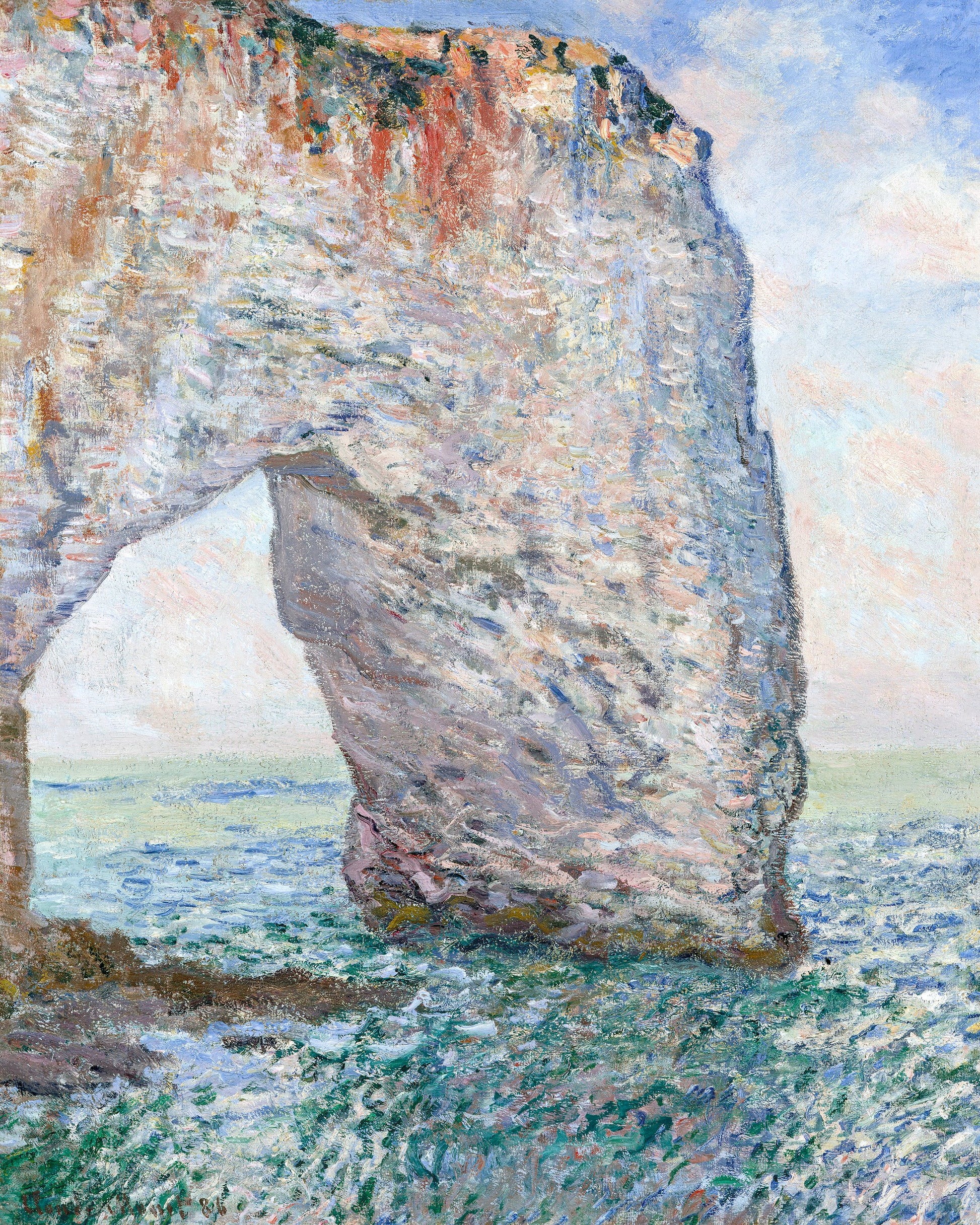 The Manneporte Near Étretat (1886) - Poster / Art Print