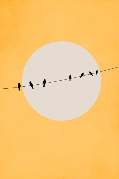 Chirping and Chilling - Poster / Art Print