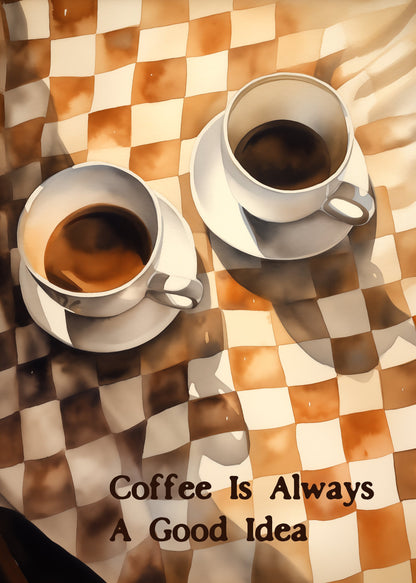 Coffee Is Always a Good Idea - Poster / Art Print