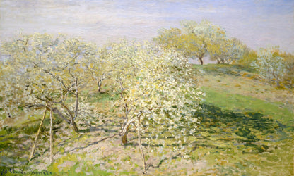 Spring (fruit Trees In Bloom) (1873) By Claude Monet - Poster / Art Print