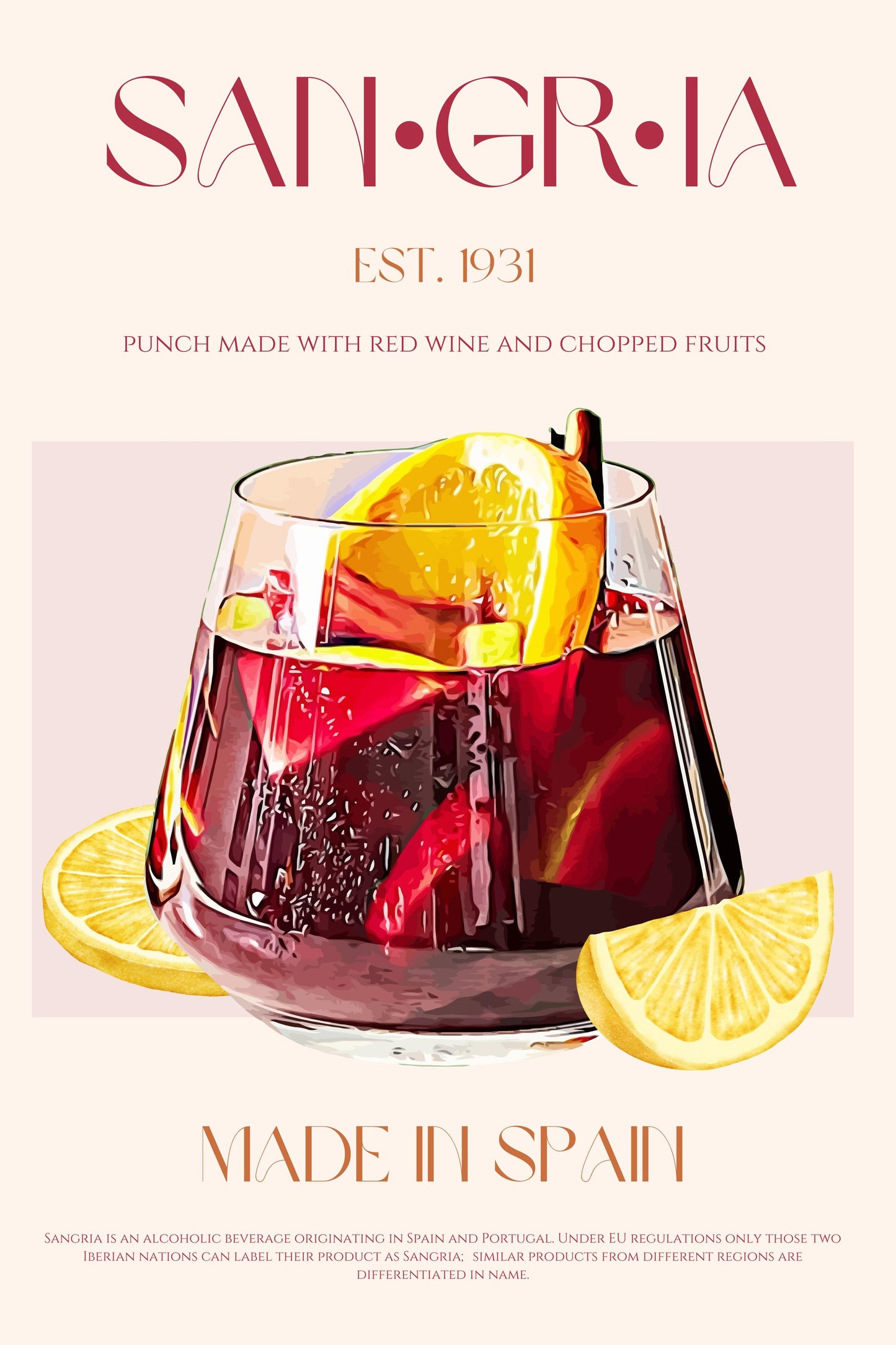 Sangria print - Poster / Art Print