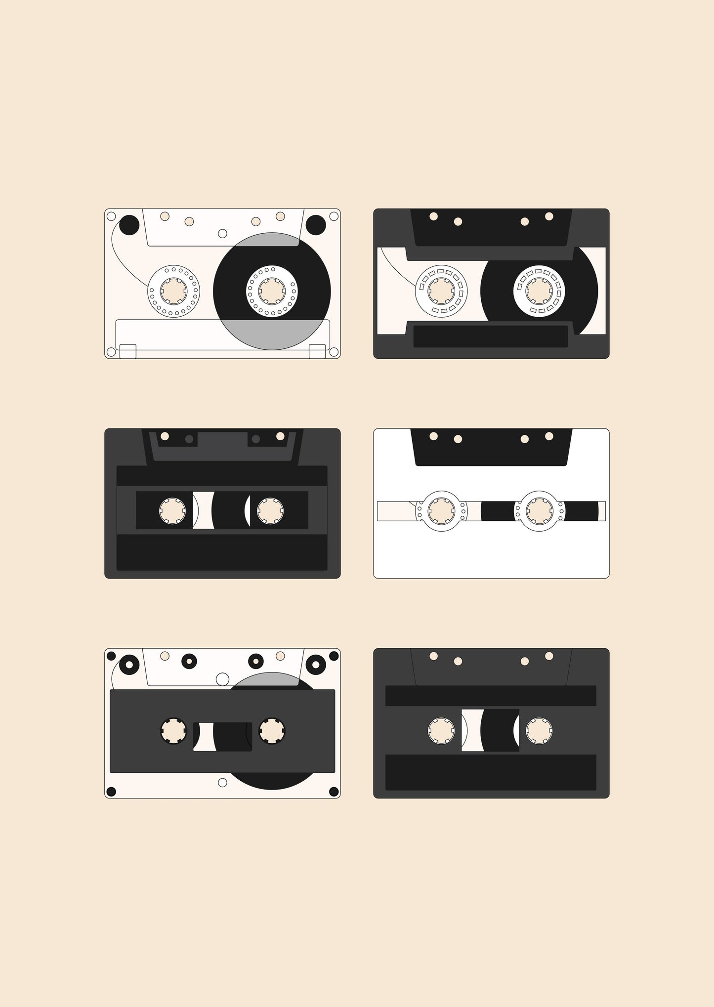 Cassette Pattern #1 - Poster / Art Print