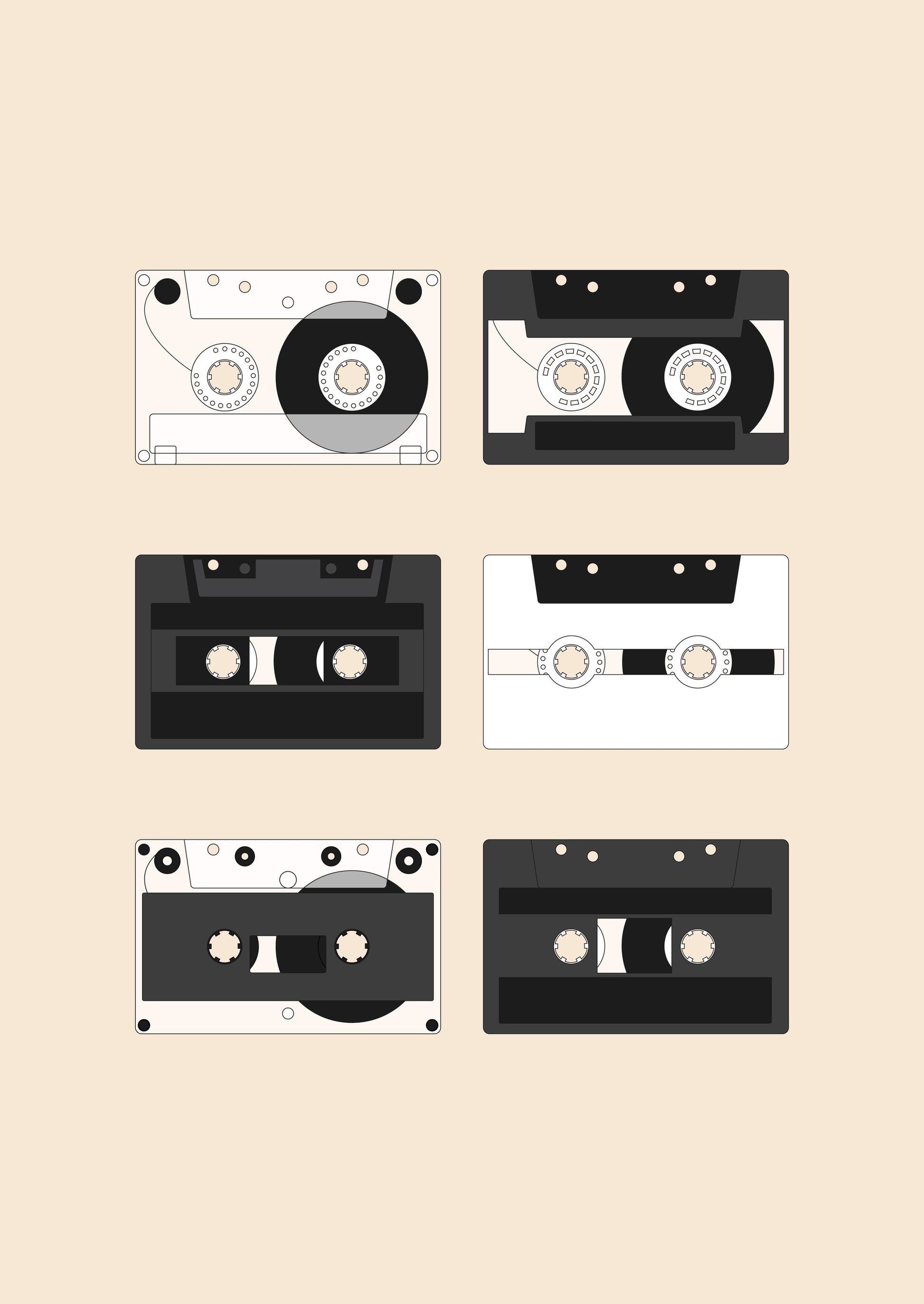 Cassette Pattern #1 - Poster / Art Print