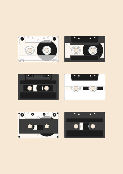 Cassette Pattern #1 - Poster / Art Print