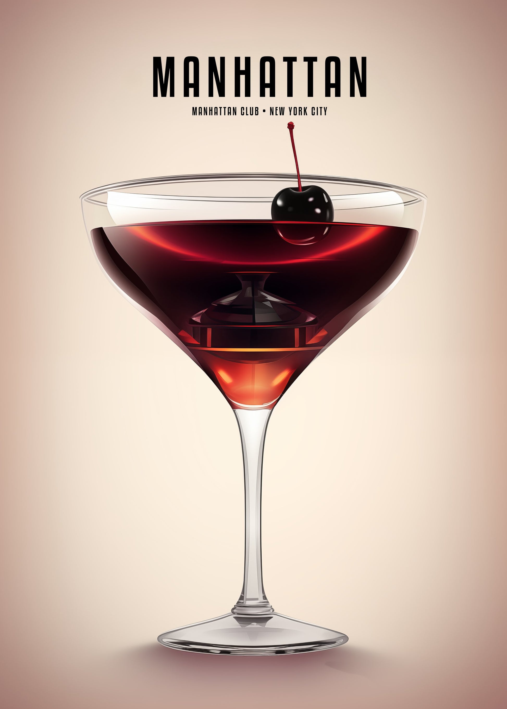 Manhattan Cocktail - Poster / Art Print