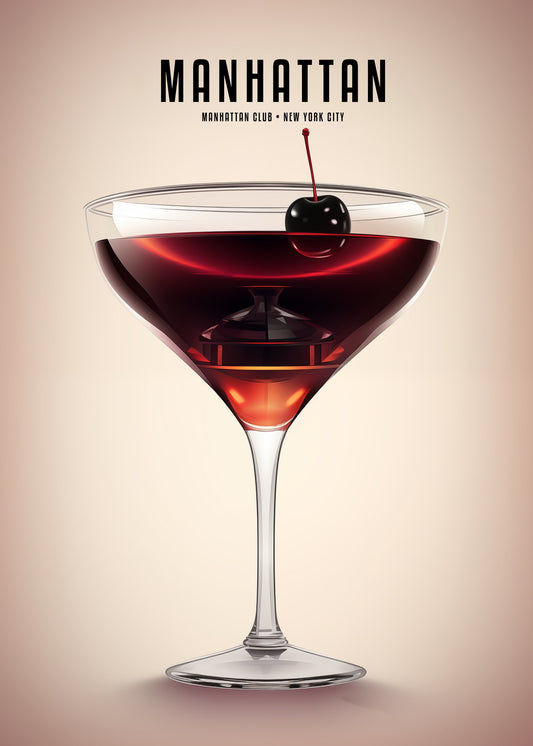 Manhattan Cocktail - Poster / Art Print