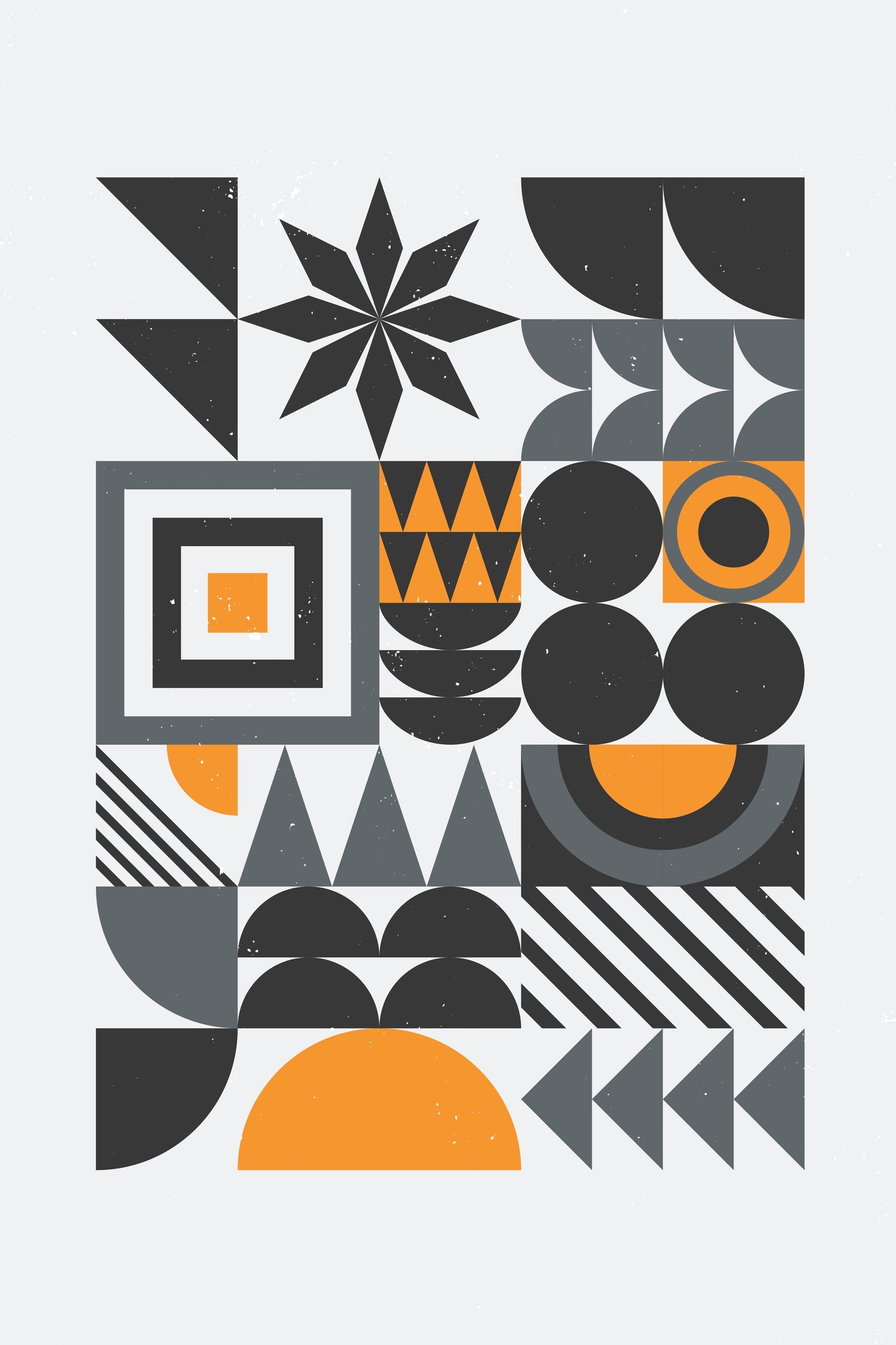 Vibrant Bauhaus Collection #4 - Poster / Art Print