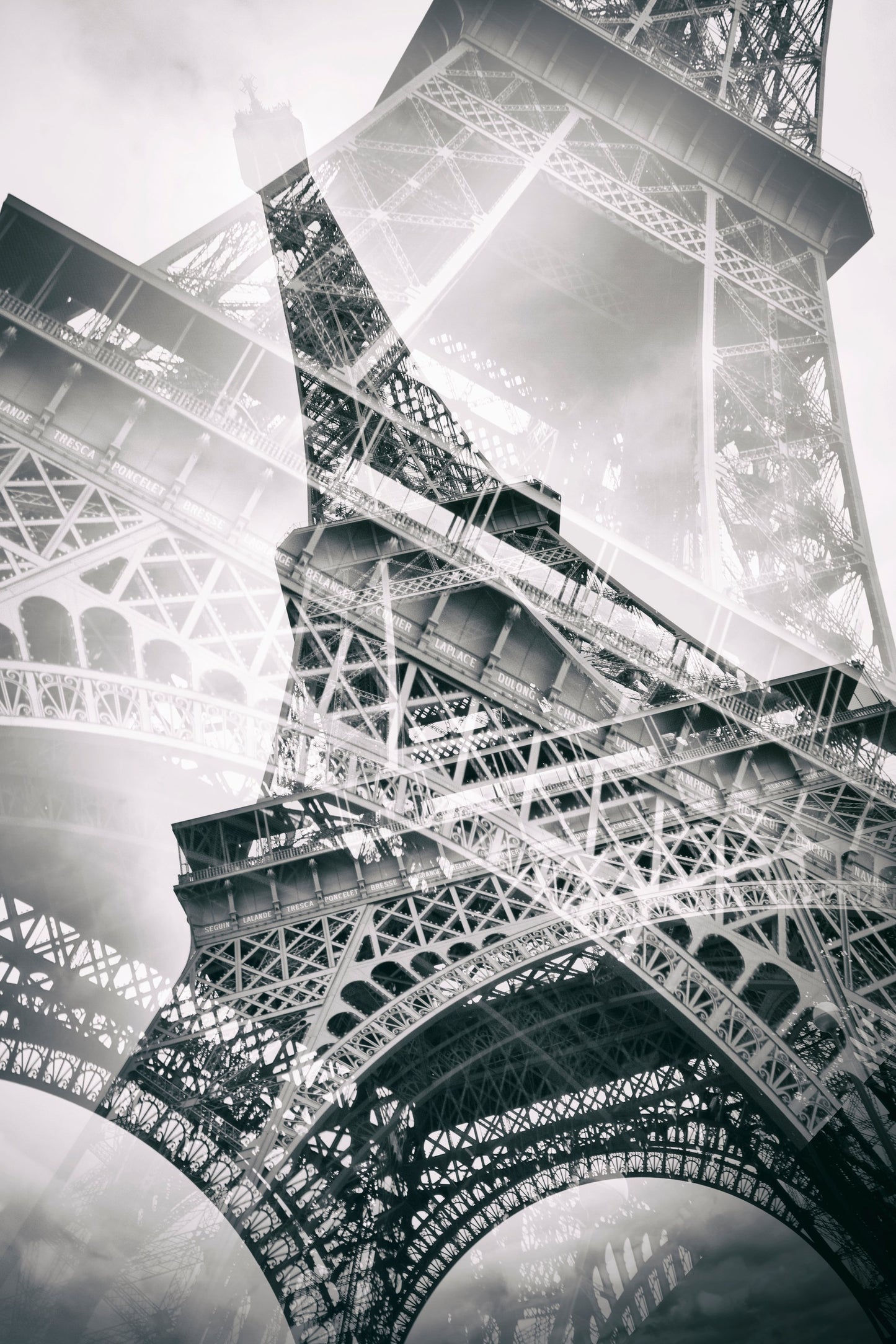 Eiffel Tower Double Exposure - Poster / Art Print