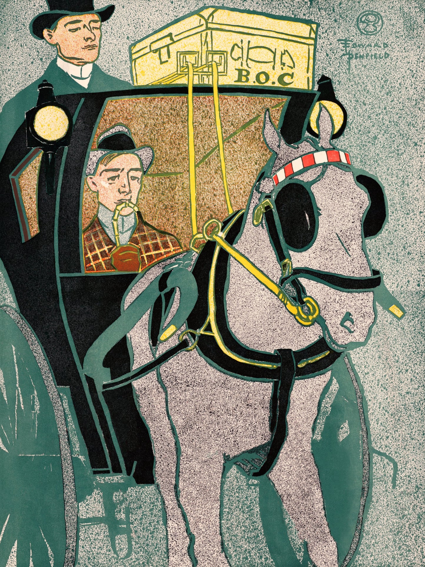 Man In Carriage (1896) - Poster / Art Print