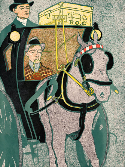 Man In Carriage (1896) - Poster / Art Print