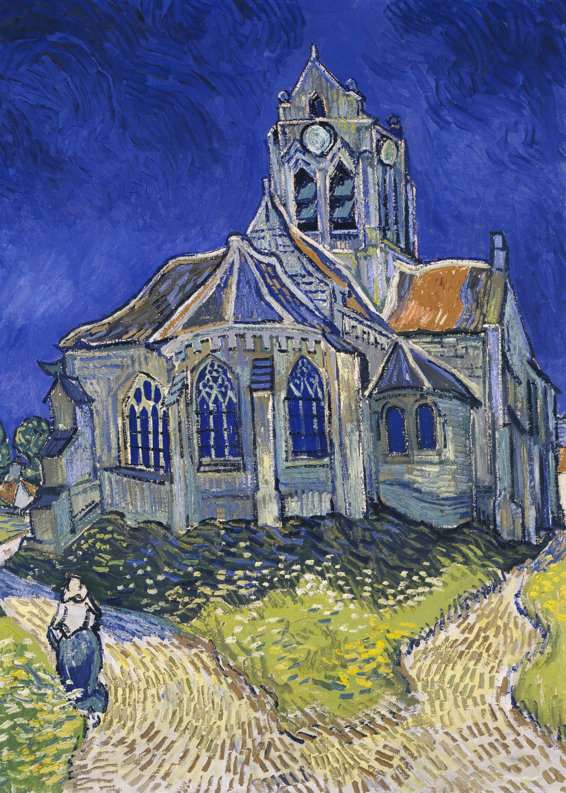 Vincent Van Gogh's the Church At Auvers (1890) - Poster / Art Print
