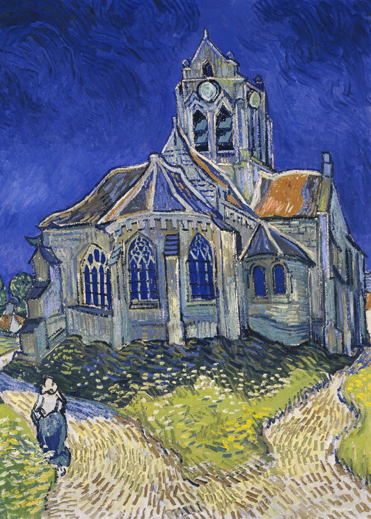 Vincent Van Gogh's the Church At Auvers (1890) - Poster / Art Print