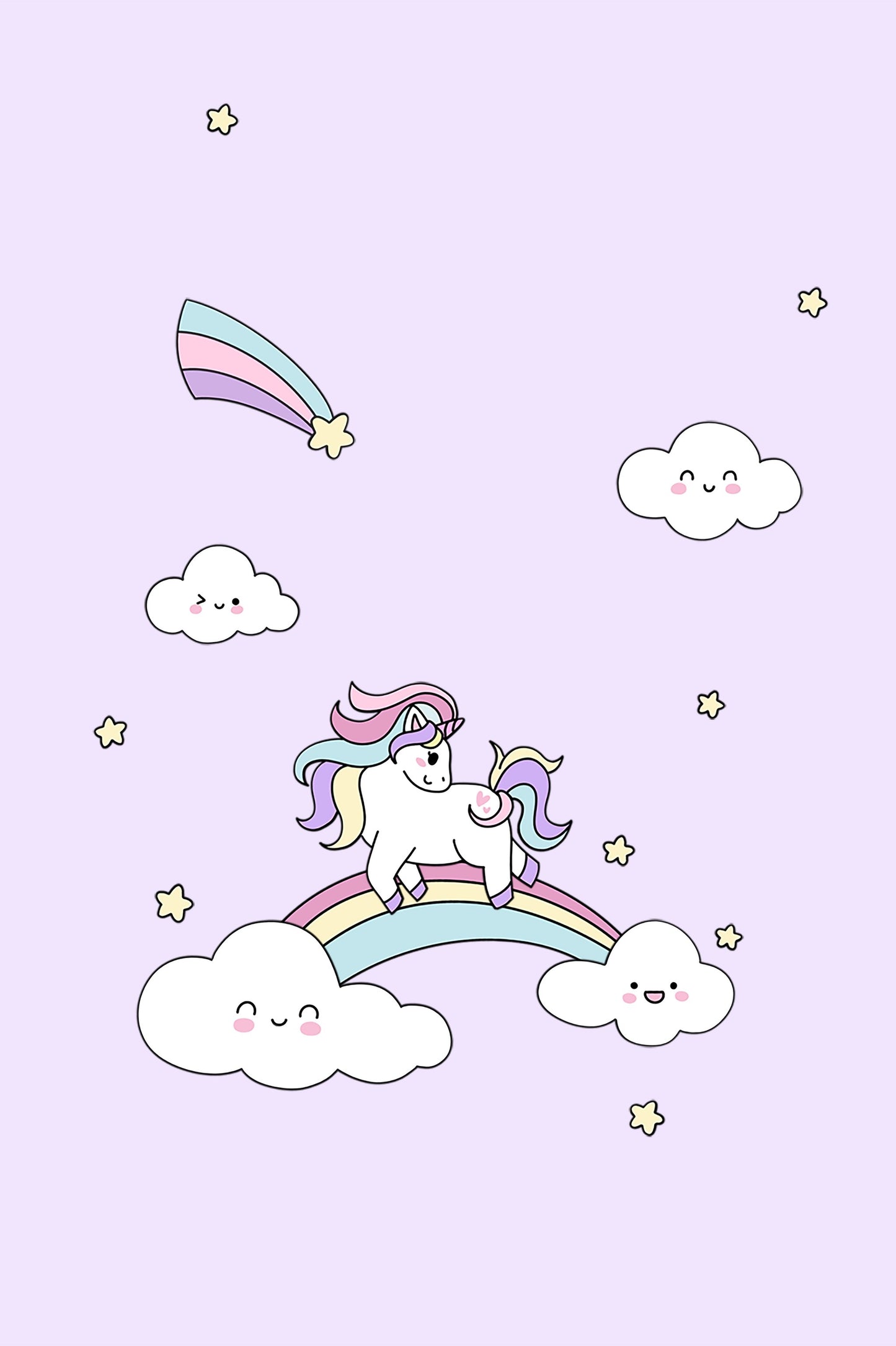 Kawaii Unicorn - Poster / Art Print