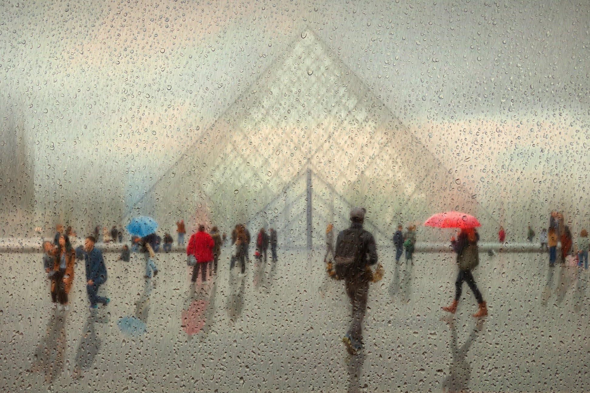 Rain in Paris - Poster / Art Print