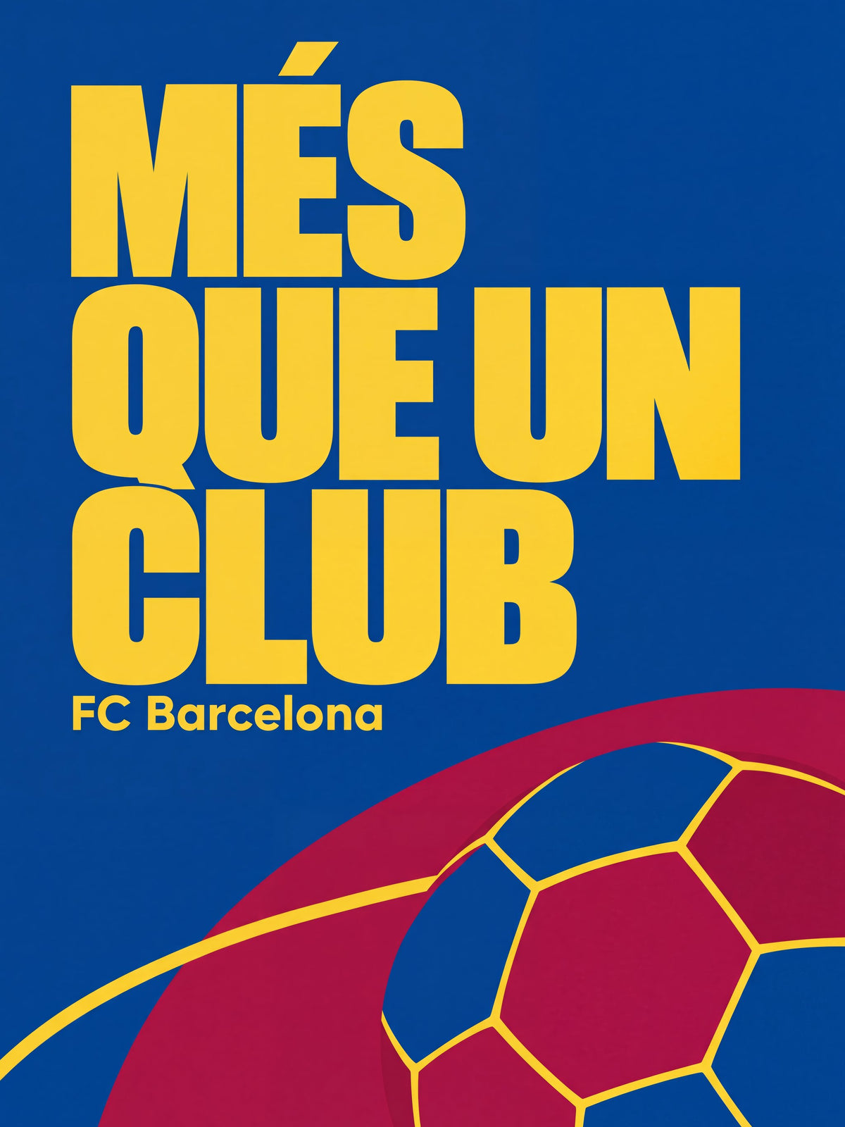FC Barcelona Club Motto - Poster / Art Print