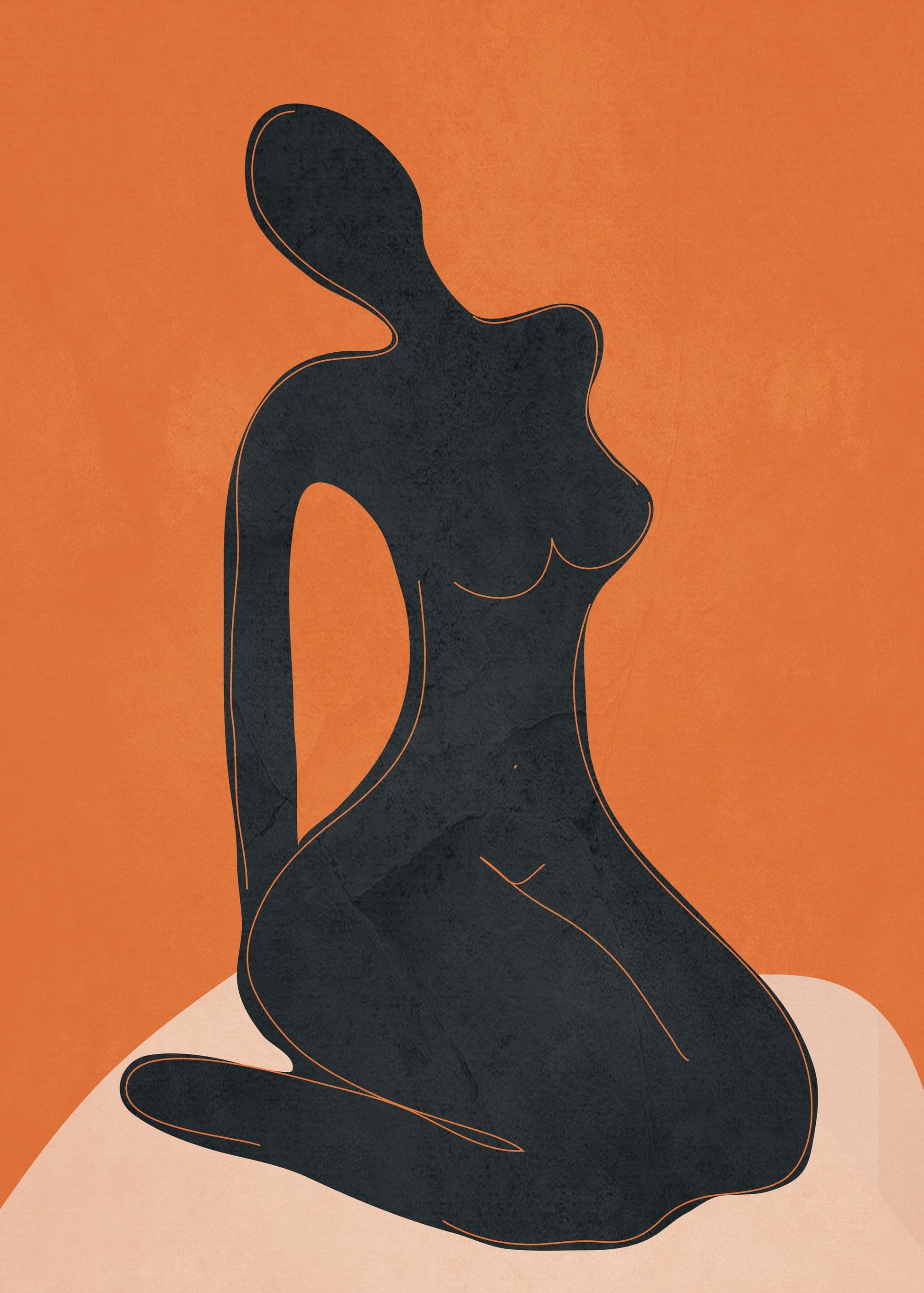 Abstract Nude II - Poster / Art Print