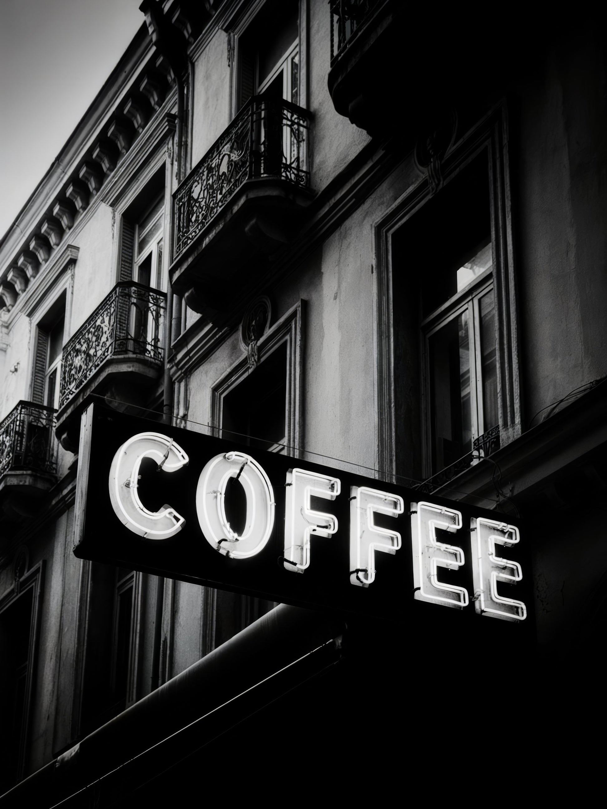Vintage Coffee Sign No 2 - Poster / Art Print