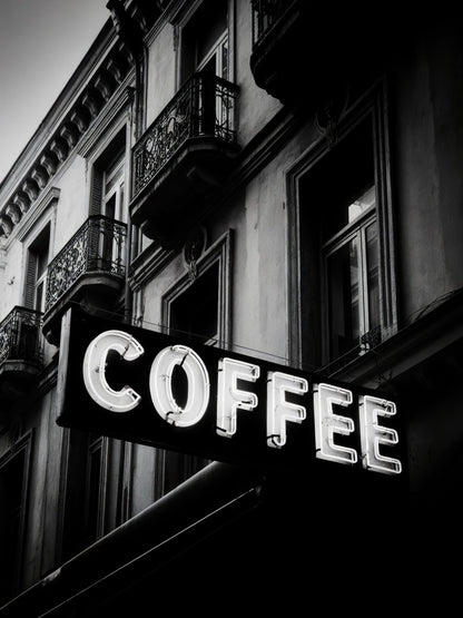 Vintage Coffee Sign No 2 - Poster / Art Print
