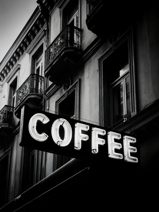 Vintage Coffee Sign No 2 - Poster / Art Print