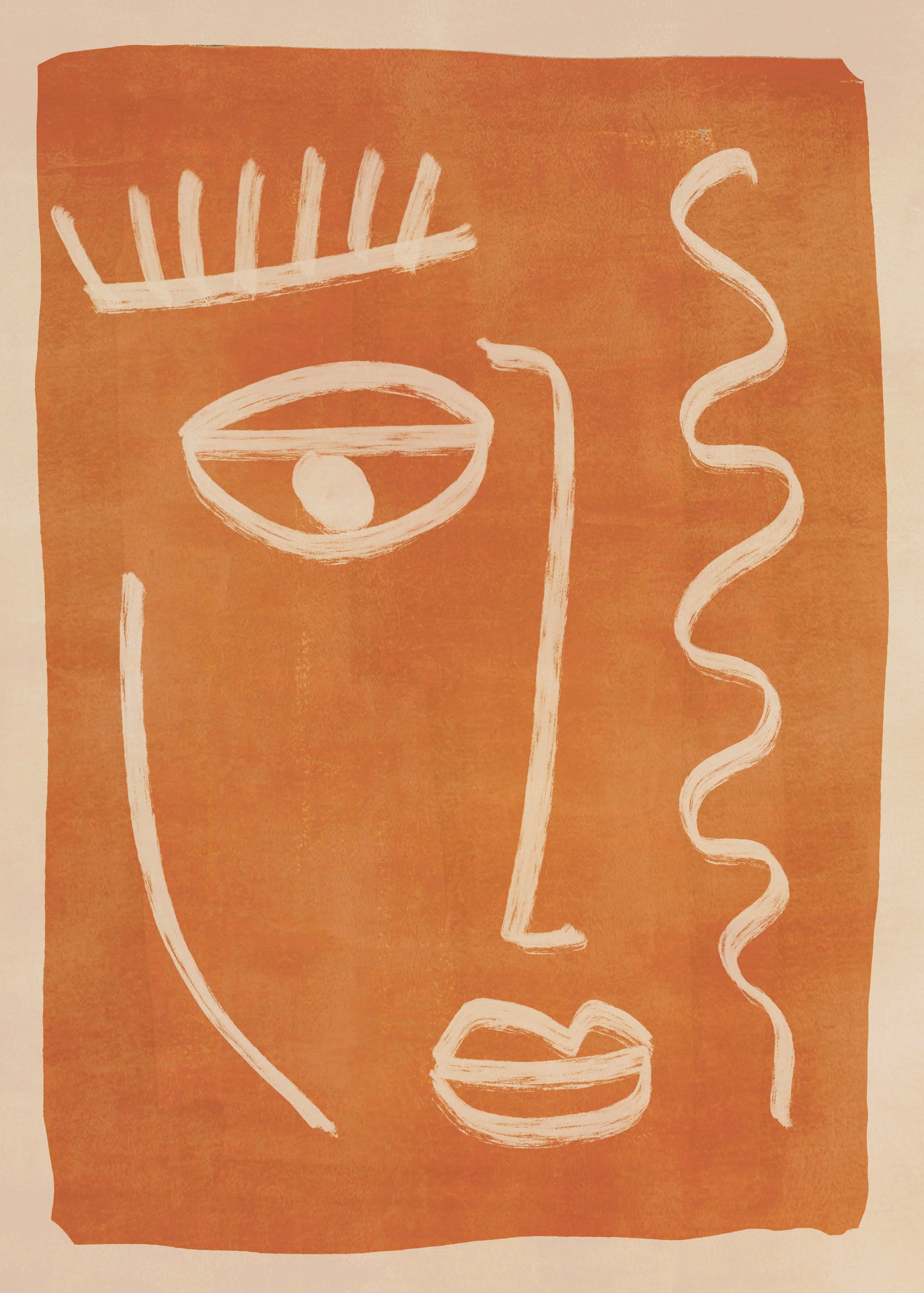 Abstract Face Portrait - Poster / Art Print