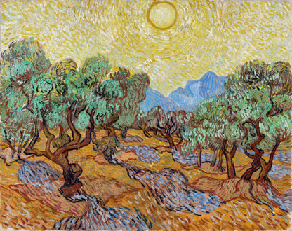 Vincent Van Gogh's Olive Trees (1889) - Poster / Art Print
