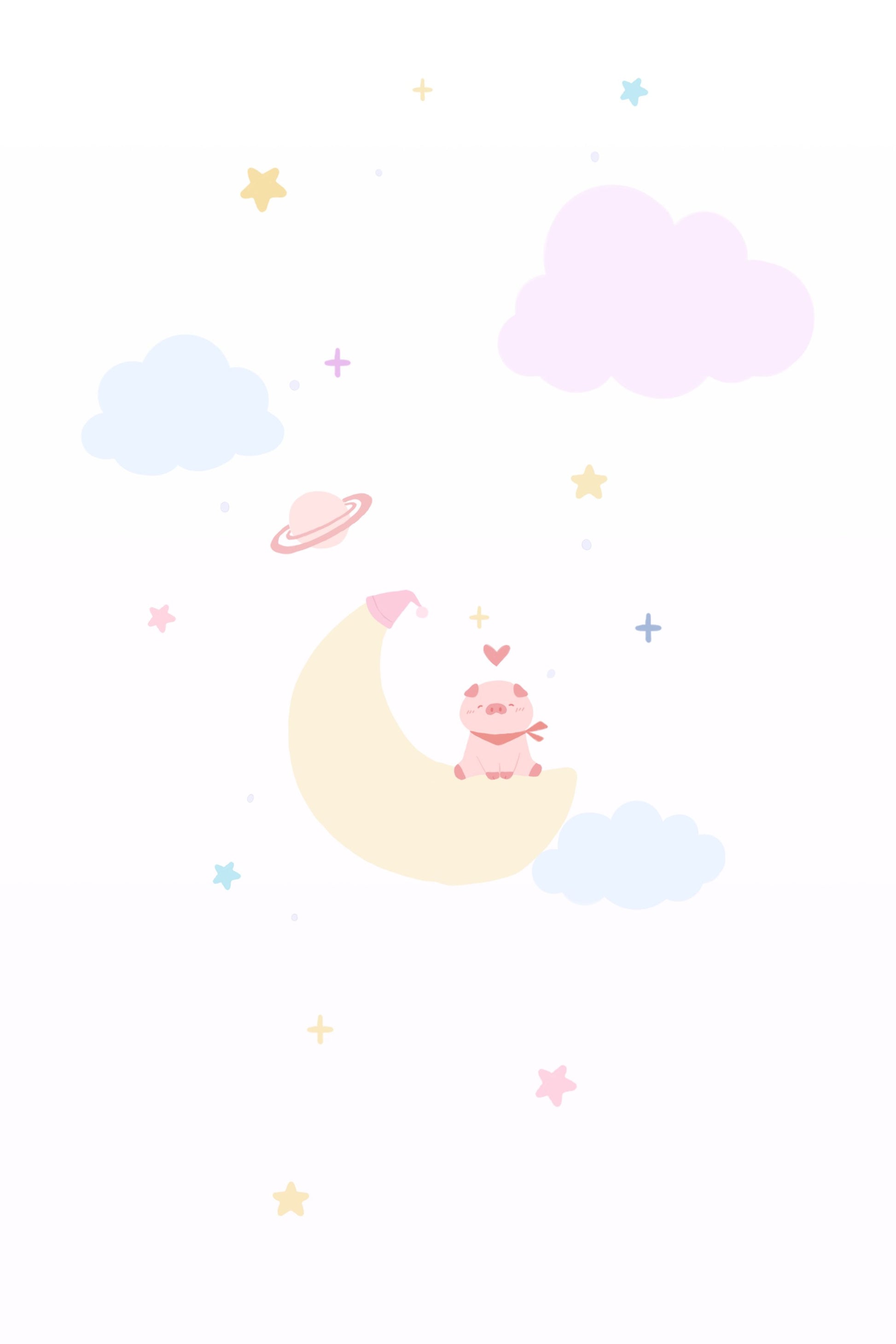 Pig On the Moon - Poster / Art Print