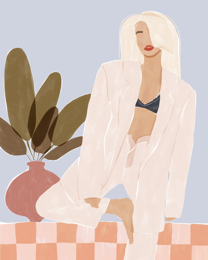 Too Lazy To Yoga - Poster / Art Print