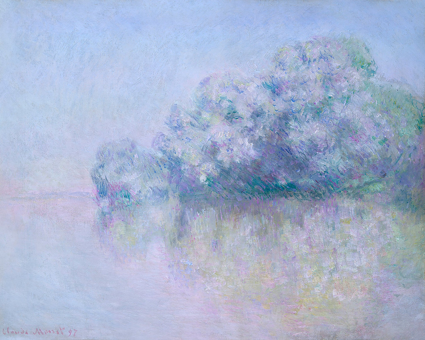 Île Aux Orties Near Vernon (1897) By Claude Monet - Poster / Art Print