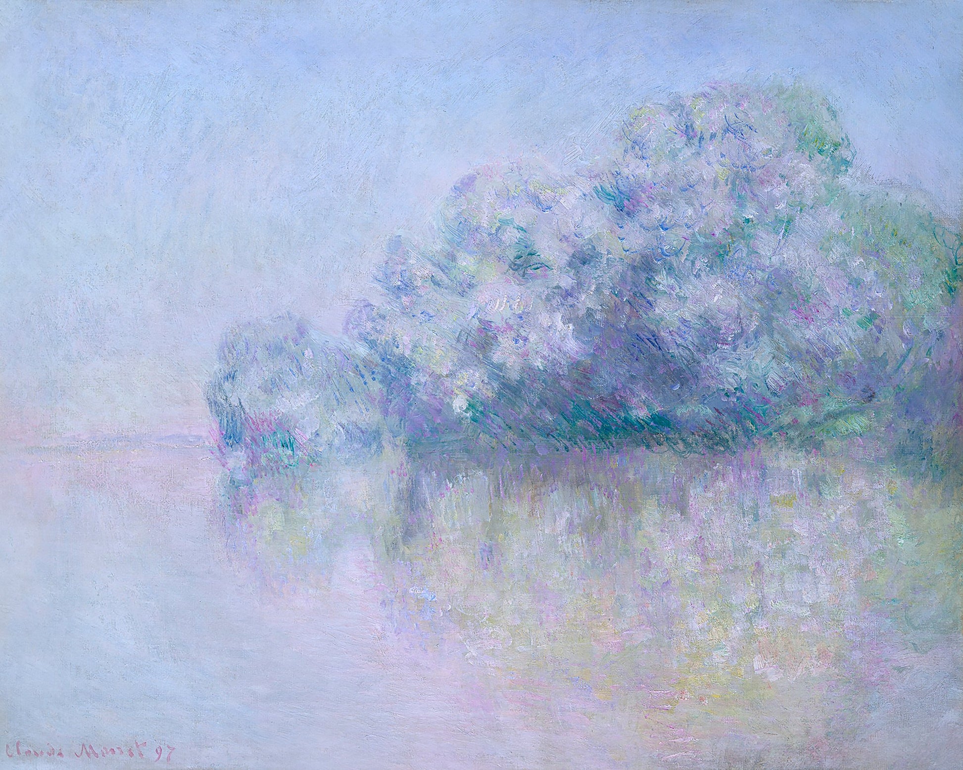Île Aux Orties Near Vernon (1897) By Claude Monet - Poster / Art Print
