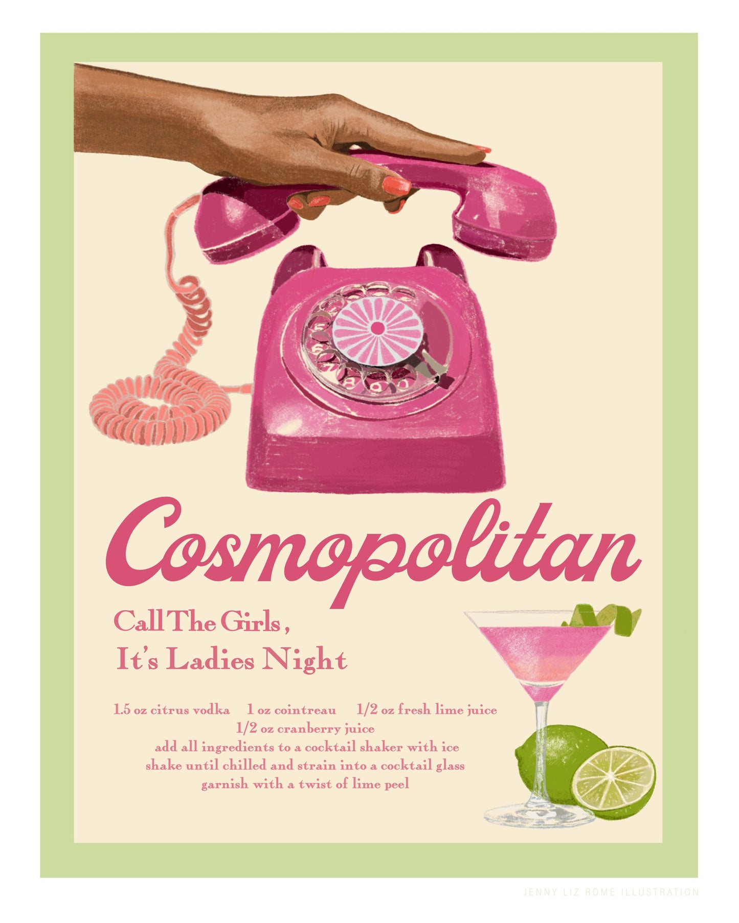 Jlr Cocktails Cosmopolitan - Poster / Art Print