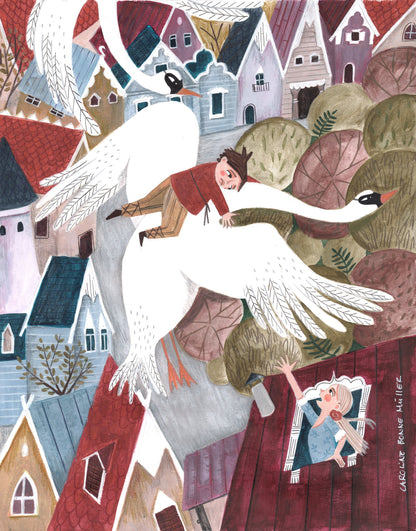 The magical wild geese - Poster / Art Print