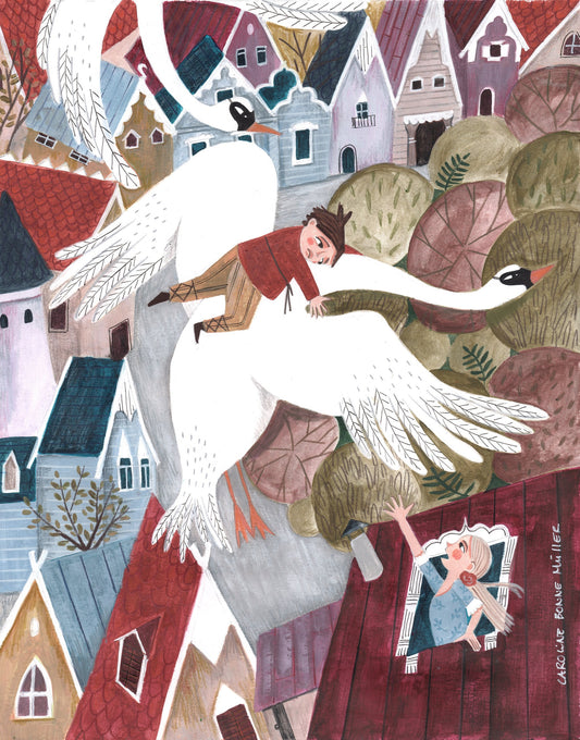 The magical wild geese - Poster / Art Print