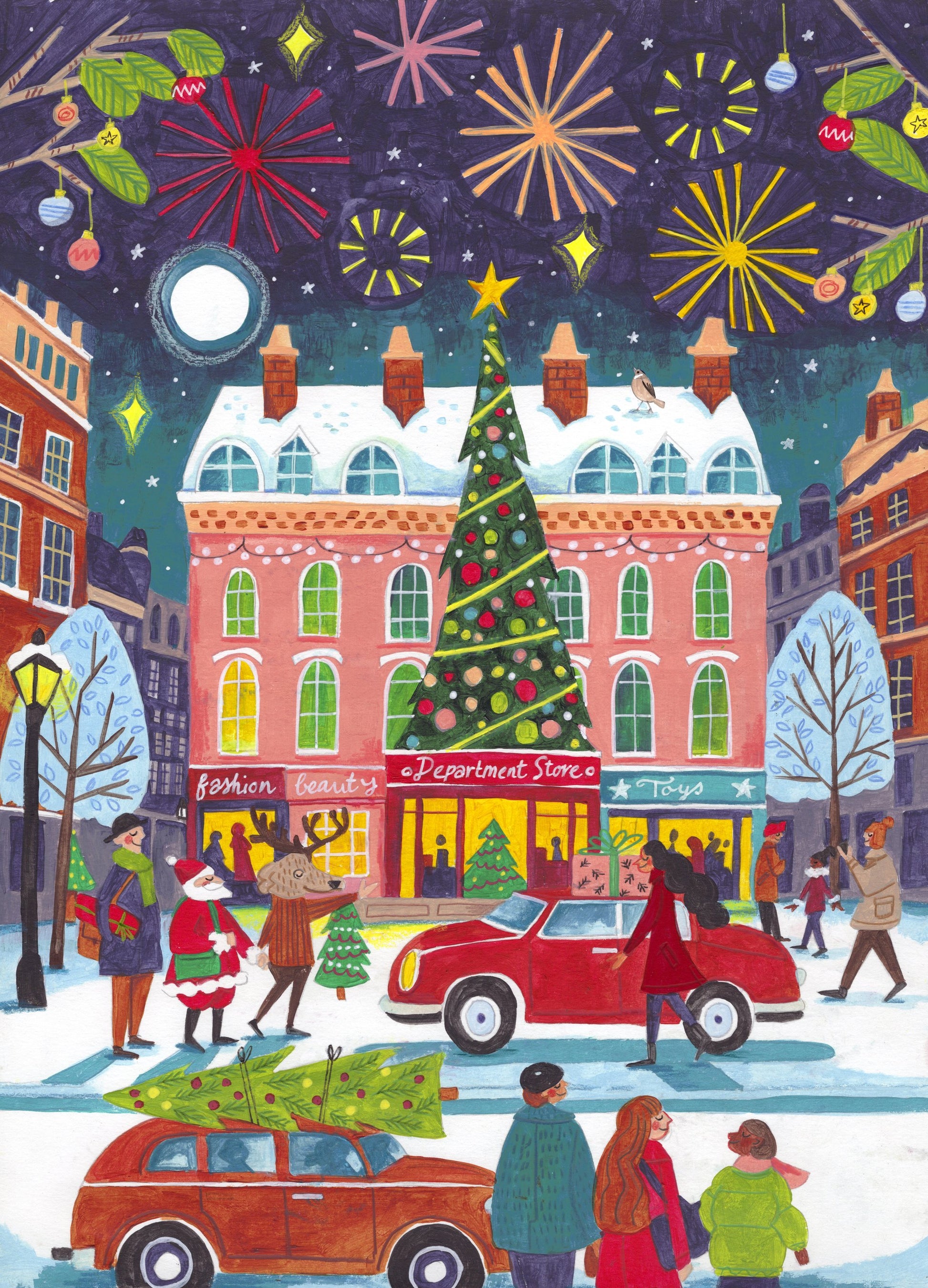Christmas in the City - Poster / Art Print