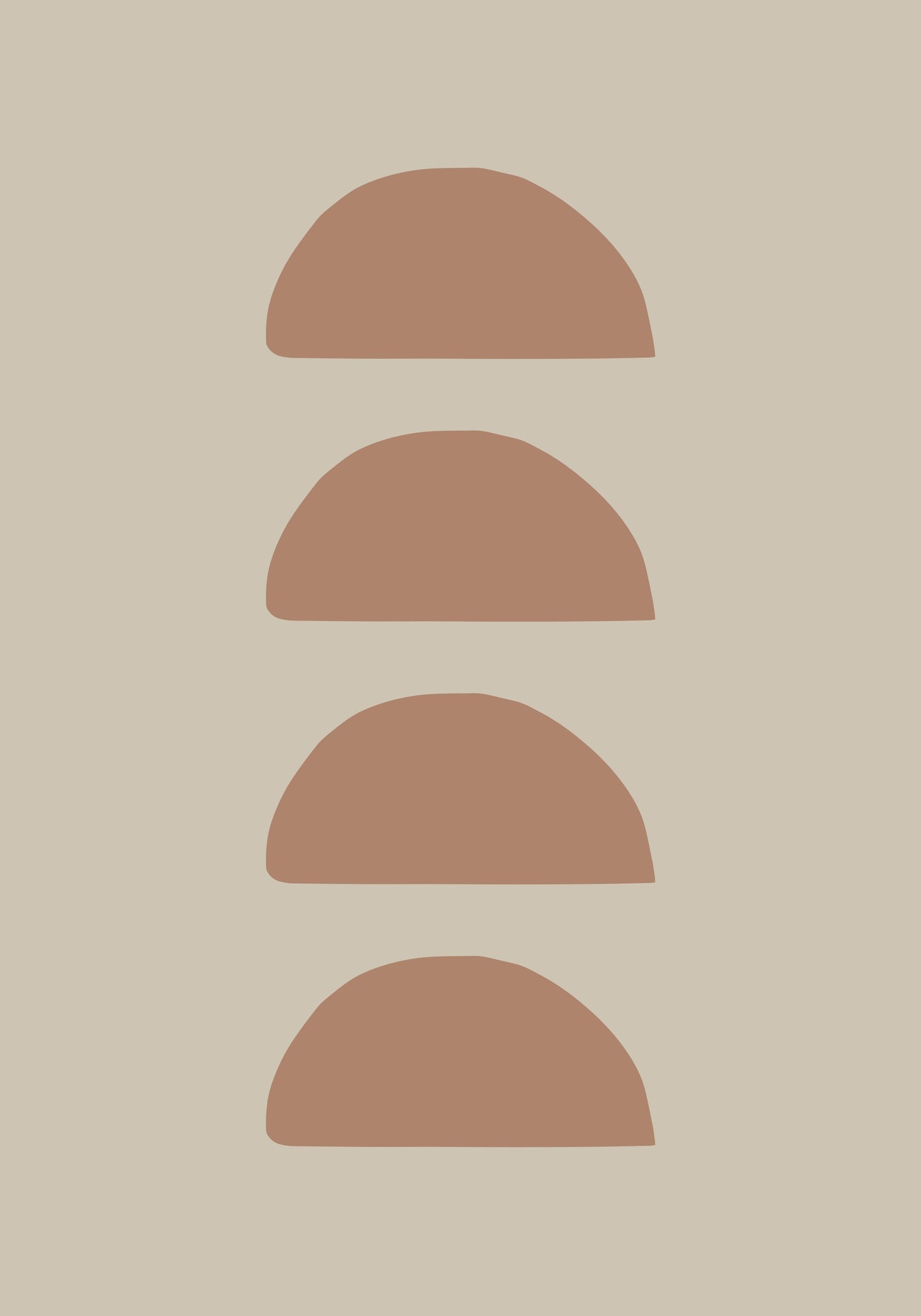 Geometric Mocha - Poster / Art Print