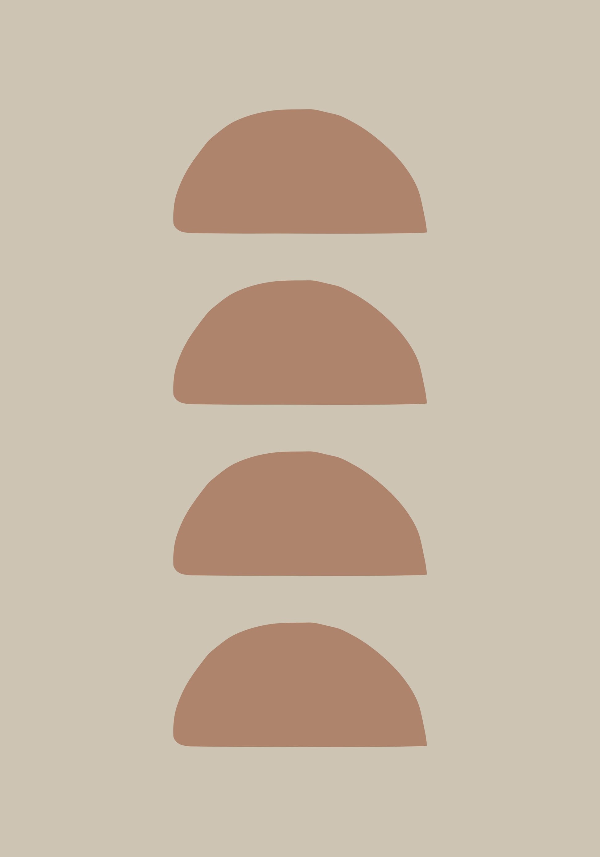 Geometric Mocha - Poster / Art Print