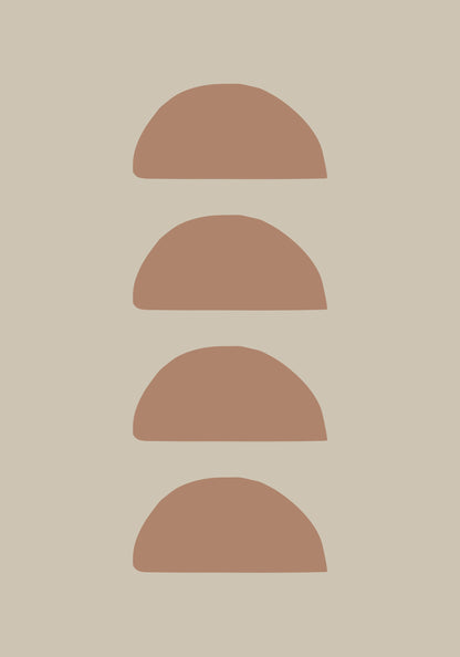 Geometric Mocha - Poster / Art Print