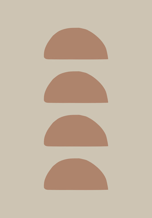 Geometric Mocha - Poster / Art Print