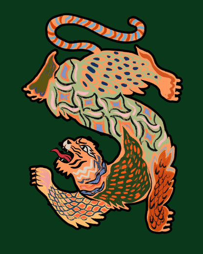 Asiantiger Green - Poster / Art Print