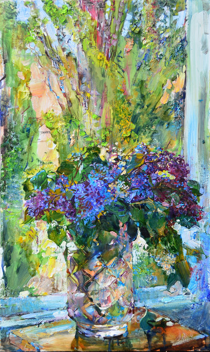 Blå blomster - Poster / Art Print