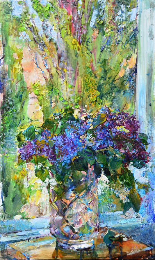 Blå blomster - Poster / Art Print