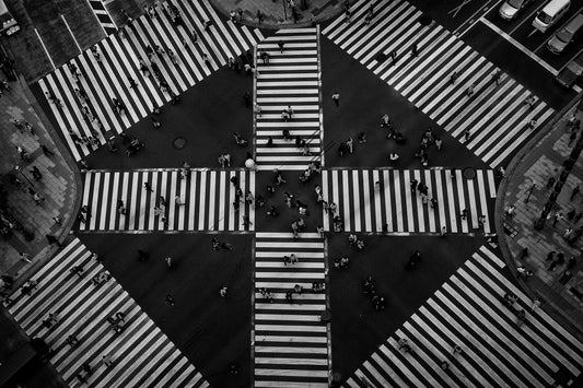 People crossing - Poster / Art Print