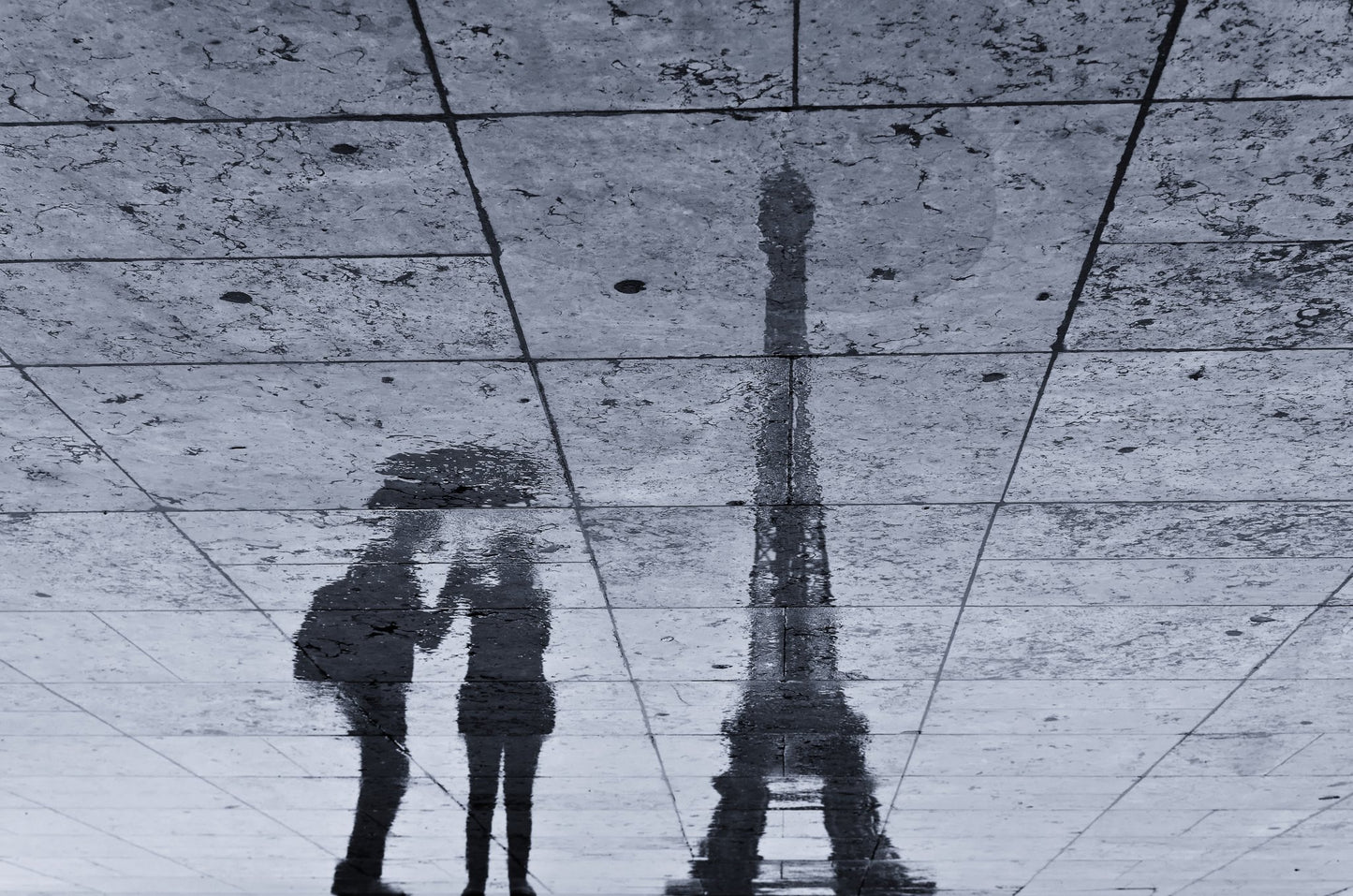 Under the Rain in Paris - Poster / Art Print