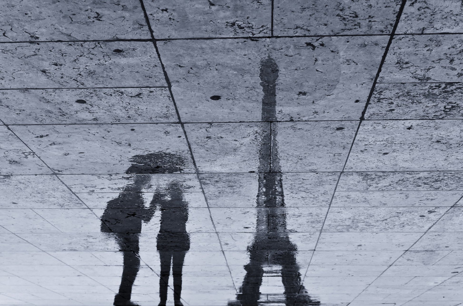 Under the Rain in Paris - Poster / Art Print