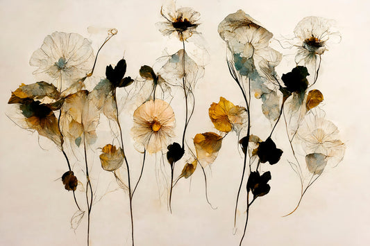 Beautiful Dry Flowers - Poster / Art Print