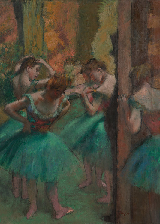 Dancers, Pink and Green - Poster / Art Print
