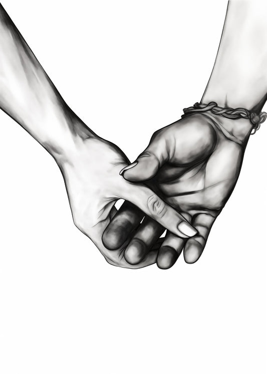 Holding Hands - Poster / Art Print