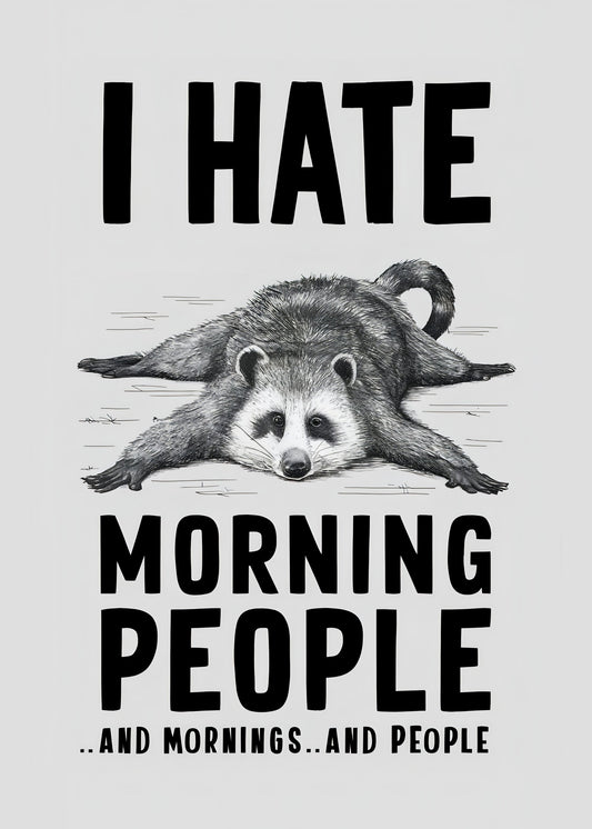 I Hate Morning People - Poster / Art Print