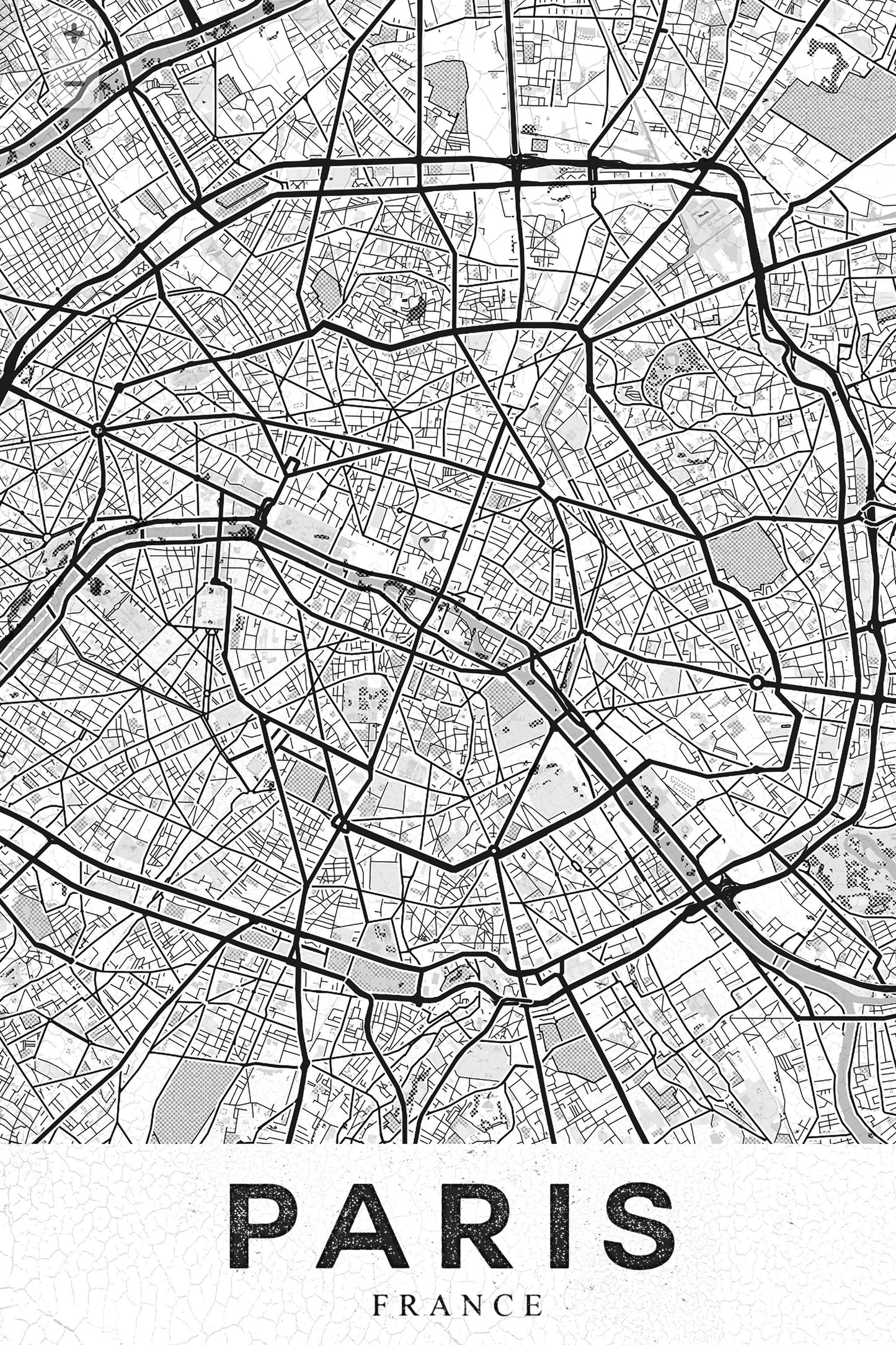 Paris White - Poster / Art Print