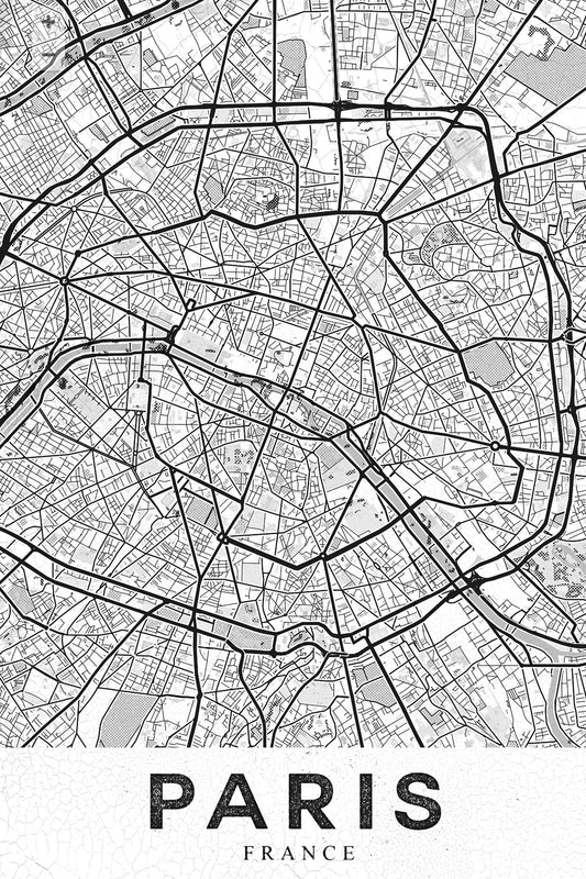 Paris White - Poster / Art Print